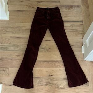 Citizens Of Humanity Deep Burgundy Flare Pants